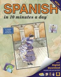 Spanish in 10 Minutes a Day: Language Course for Beginning and Advanced Study. Includes Workbook, Flash Cards, Sticky Labels, Menu Guide, Software,